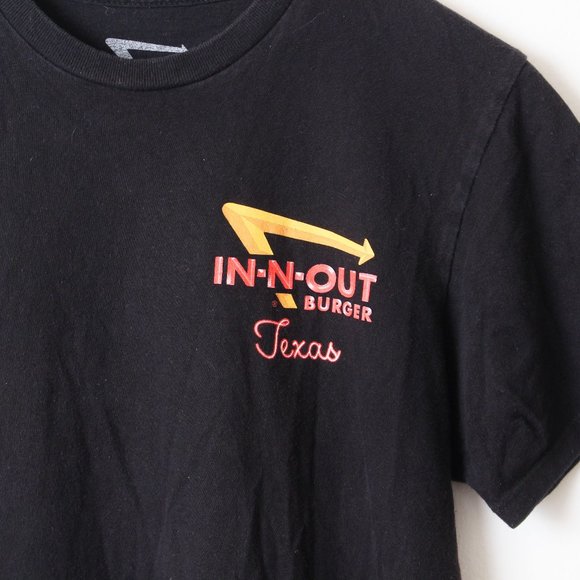 In-N-Out Burger Shirt Mens Small Black Texas Tee - Picture 4 of 6